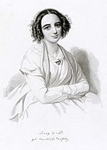 Fanny Mendelssohn Wilhelm Henseli joonistusel (1847)