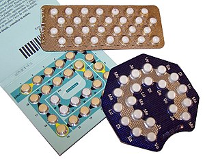 Different kinds of birth control pills.