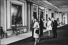 President Nixon with the Royal family at Buckingham Palace, 1969 President Richard Nixon visiting Buckingham Palace with Britain's royal family.jpg