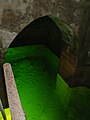 The underground water cistern.