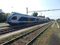 Stadler FLIRT motorvonat Kunszentmiklós-Tass állomáson