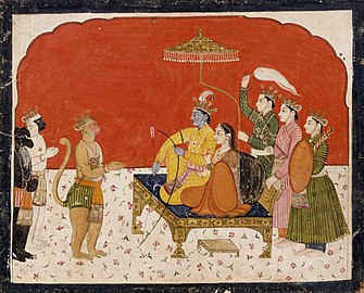 Rama, Sita, Lakshmana, Bharat en Shatrugna
