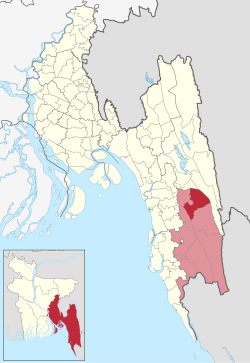 Location of Rowangchhari