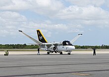 VX-30's S-3B, callsign "Bloodhound 700", in 2010. S-3B VX-30 at NAS Jax 2010.jpg