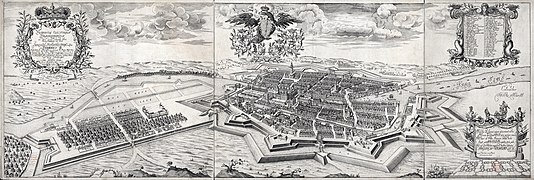 Stadtansicht Berlins von Südwesten von Johann Bernhard Schultz, 1688