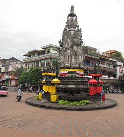 Patung Catur Muka di Semarapura, Klungkung