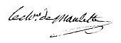 Signature de François Petau de Maulette