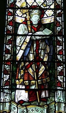 St.David's Cathedral - Thomas Becket-Kapelle 2 Fenster St.Asaph.jpg