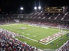 The new (2006) Stanford Stadium, site of home football games