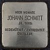 Stolperstein Praechterstr. 21 Johann Schmitt