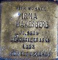 Stolperstein für Irma Hakesberg (Drususgasse 11)