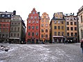 Bangunan bersejarah di Stortorget di Kota tua