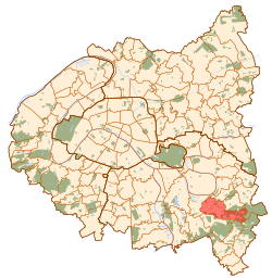 Kart over Sucy-en-Brie