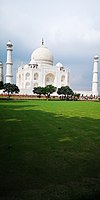 The Taj Mahal is one of the most reognizable landmarks in India