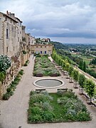 Vue de la terrasse du château.