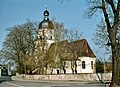 Dorfkirche Thallwitz (Kirche (mit Ausstattung), Kirchhof mit Kriegerdenkmal für die Gefallenen des Ersten Weltkrieges und Grabmale)