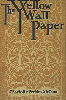Front book cover of "The Yellow Wall Paper" (1901)
