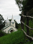 Drievuldigheidskerk, Abramtsevo, ontworpen door Polenov, 1890