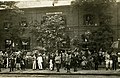 L'estació de ferrocarril el 1921