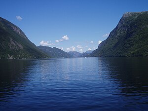 Blick nach Norden über den Veafjord