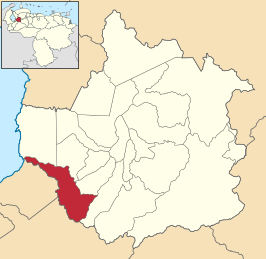 Locatie van de gemeente in Trujillo