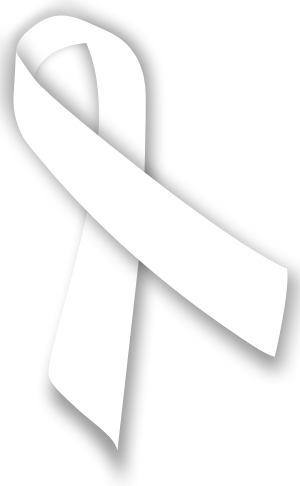 A white ribbon to commemorate the National Day...