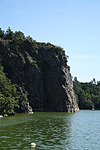 Wilson's rock at Dalešice Reservoir.jpg