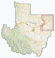 Map showing the location of Castle Wildland Provincial Park