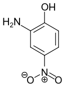 Strukturformel von 2-Amino-4-nitrophenol