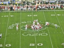Stanford defeated Wisconsin 20-14 in the 2013 Rose Bowl on January 1, 2013 2013 Rose Bowl Stanford vs. Wisconsin.JPG