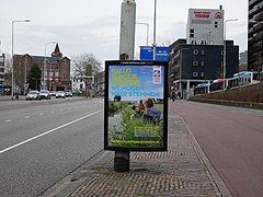 Nijmegen-Centrum, Wahlplakat für die Wahlen der Waterschappen 2019 in Nijmegen