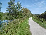 Véloroute entre Vaux-sur-Somme et Corbie.