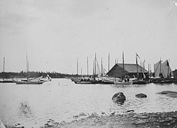 Allmogekappsegling vid Vandrock i Nagu 1907.