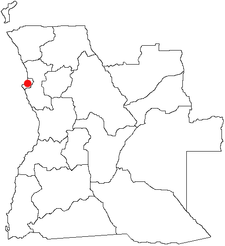 Arcidiecéze Luanda na mapě