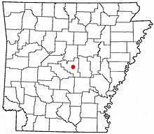 This map shows the borders of Arkansas' counties. The Mississippi River forms most of the eastern boundary of Arkansas.