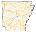 Thumbnail for List of state highways in Arkansas