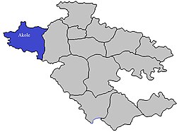 மகாராட்டிரா மாநிலத்தின் அகோலா மாவட்டத்தில் உள்ள அகோலா தாலுகாவின் அமைவிடம்