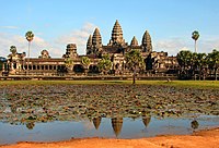 Angkor Wat, the front side of the main complex...