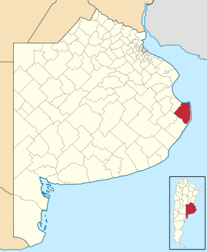 Муниципалитет Хенераль-Лавалье на карте