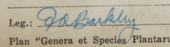 signature de Fred Alexander Barkley