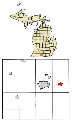 Location of Quincy, Michigan