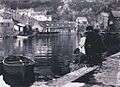 Polperro harbour, 1917 by Cecil Bostock