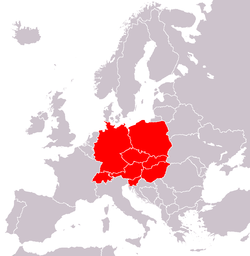 Europa centrale - Localizzazione