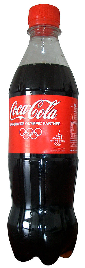 A bottle of Coca-Cola.