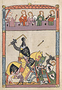 Torneo di destrieri nel Codice Manesse (1305–1340)