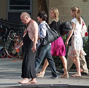 Cross dresser going for a coffee run by David ...