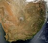 Satellite image of South Africa