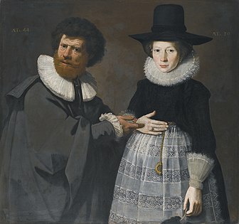 Portrait of a lady and a gentleman, attributed to Emmanuel de Critz