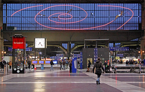 Fibonacci-Zahlen im Zürcher Hauptbahnhof
