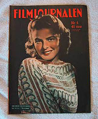 Ett nummer av Filmjournalen från 1947 Ingrid Bergman på omslaget.